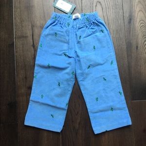 Blue corduroy pants